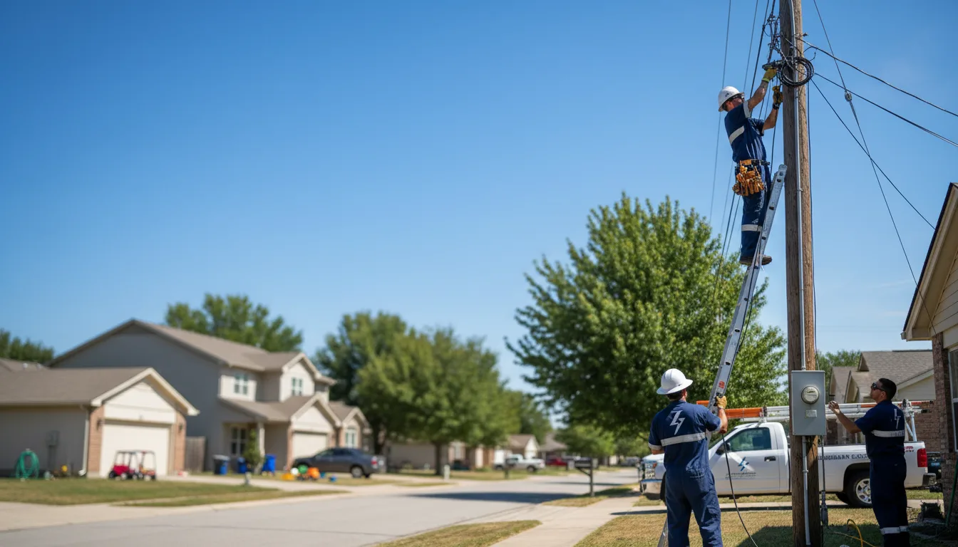Residential electrician providing installation services in Hermitage, MO